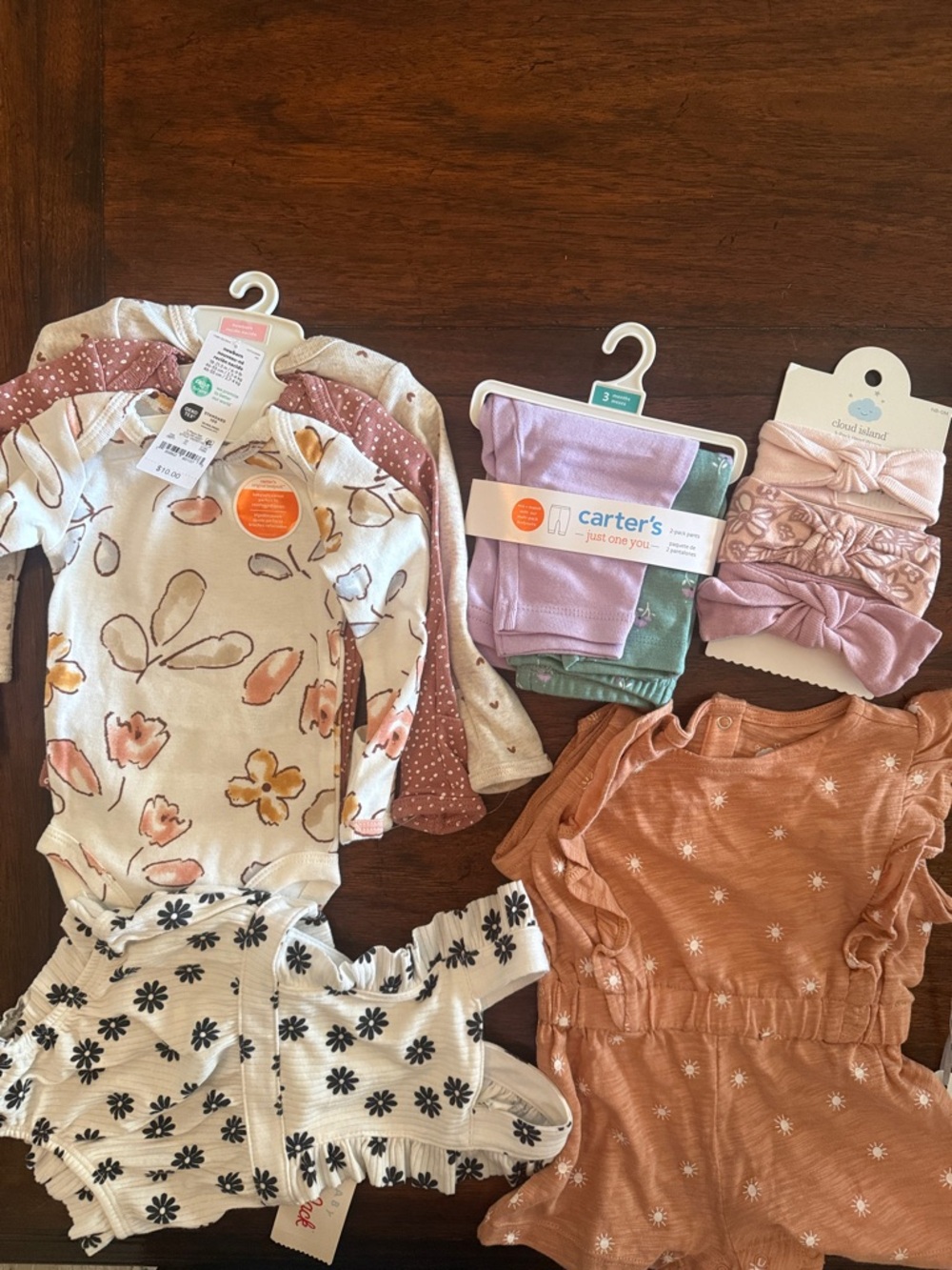 Carter's & Assorted Baby Girl Clothing Sets, Size 0-3M